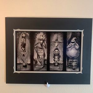 Disney Nightmare Before Christmas Haunted Mansion Print